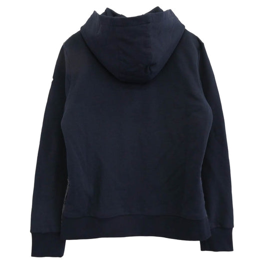 MONCLER モンクレール i20918g00059 809kz FELPA APERTA CON CAP スウェット切替ダウン ジャケット ネイビー系 L【美品】【中古】