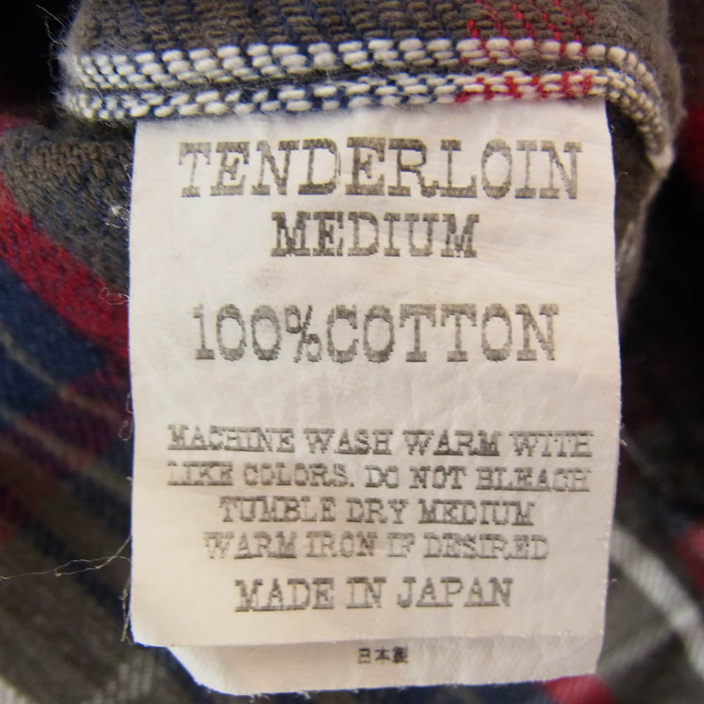 TENDERLOIN テンダーロイン T-HEAVY FLANNEL SHT ヘビーネル チェック 長袖 シャツ マルチカラー系 M【中古】