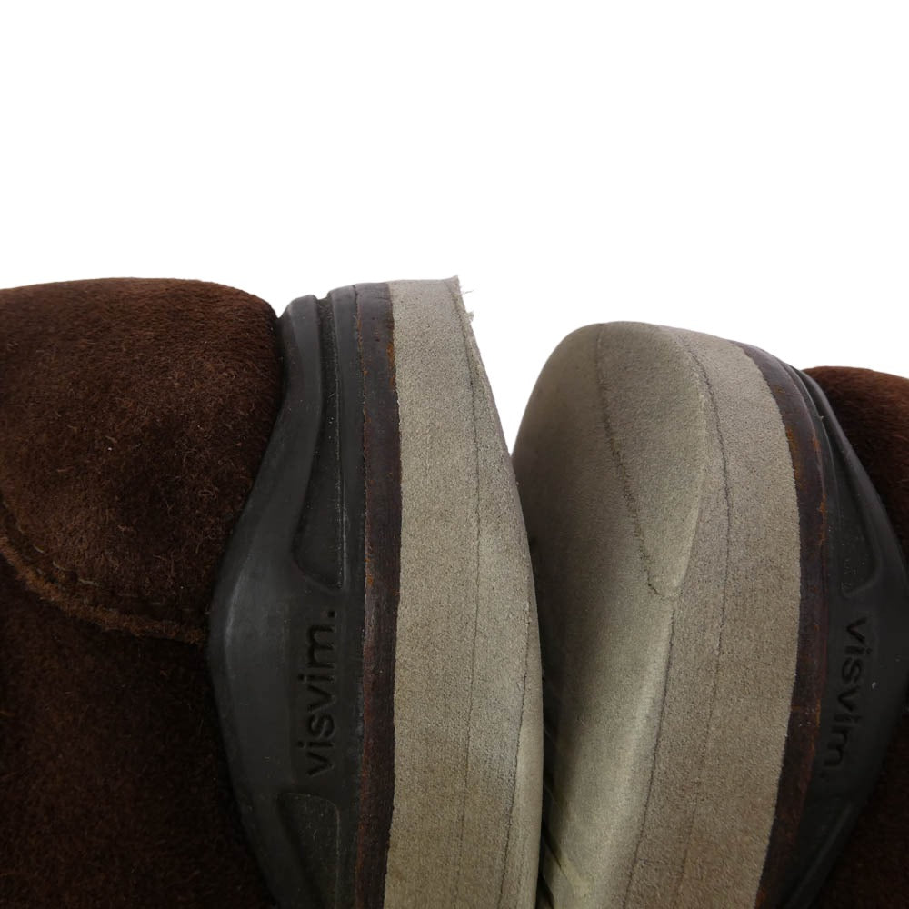 VISVIM ビズビム VIRGIL PLAIN TOE FOLK ヴァージル プレーントゥ スエード シューズ ブラウン系 11【中古】