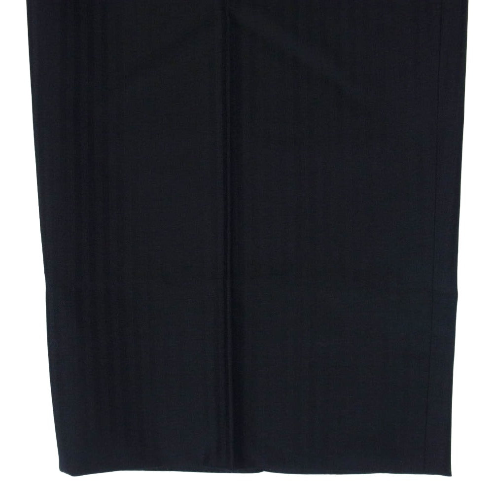 Y's Yohji Yamamoto ワイズ ヨウジヤマモト Y’s for men ワイズフォーメン 08SS MMP81-104 ストライプ スラックス パンツ ブラック系 4【中古】