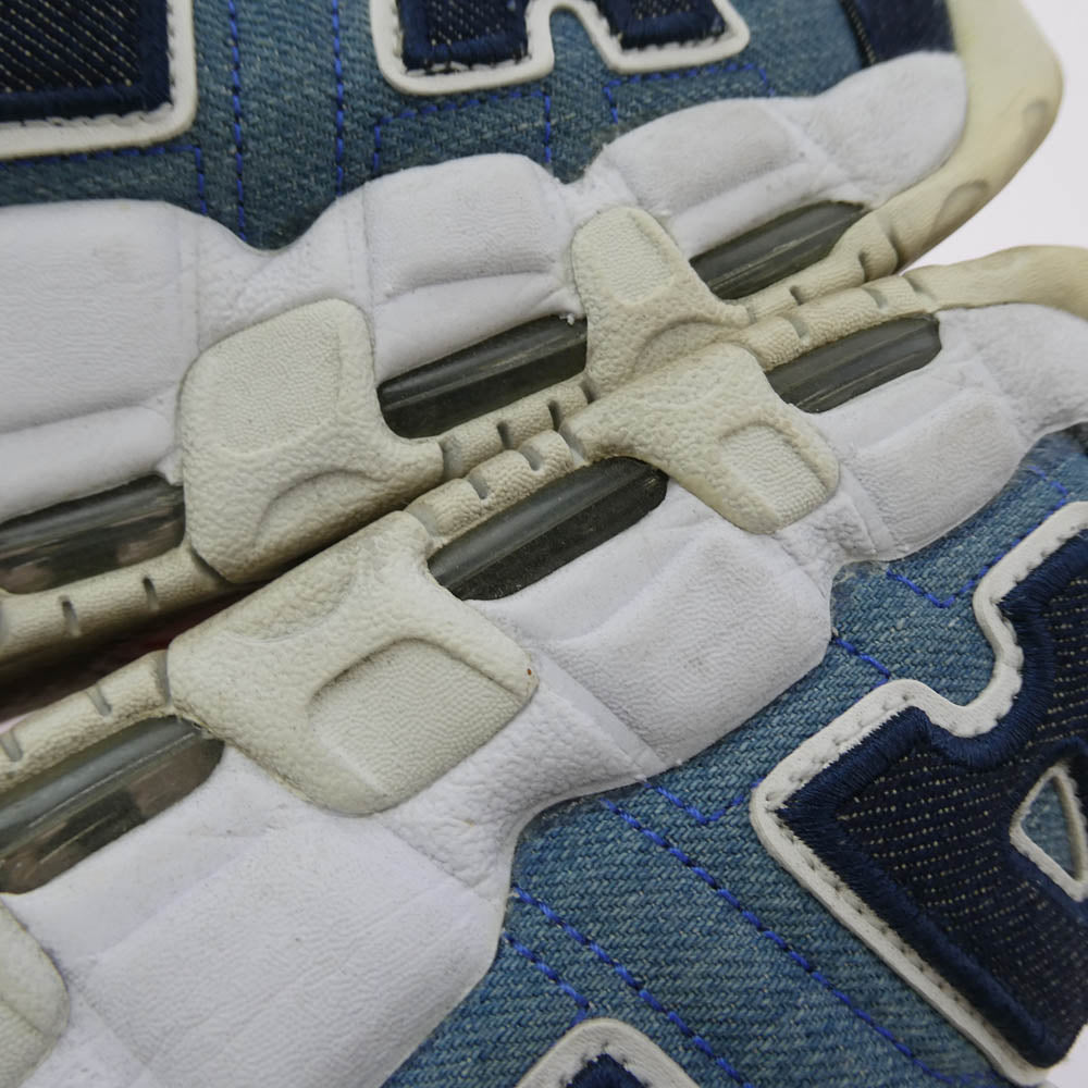 NIKE ナイキ CJ6125-100 AIR MORE UPTEMPO DENIM エアモアアップテンポ モアテン デニム スニーカー ブルー系 27.5cm【中古】