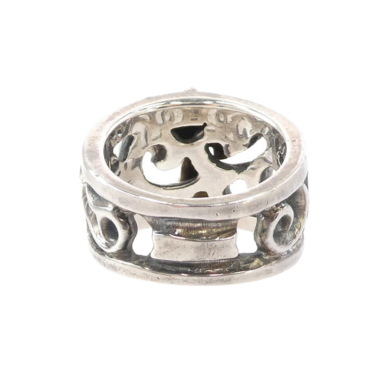 A&G エーアンドジー 18K×シルバー925 クロス リング シルバー系 ゴールド系 17号【中古】