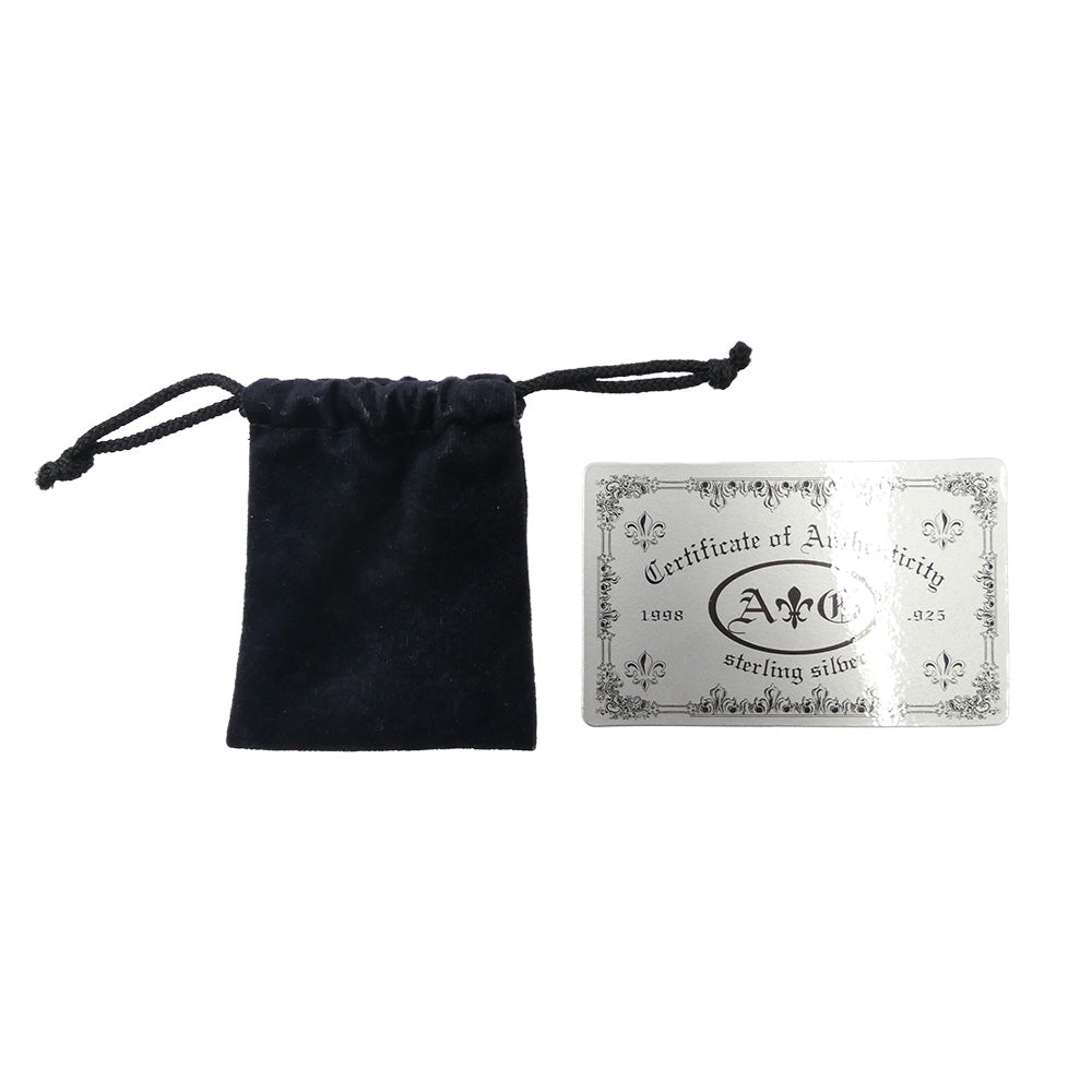 A&G エーアンドジー 18K×シルバー925 クロス リング シルバー系 ゴールド系 17号【中古】