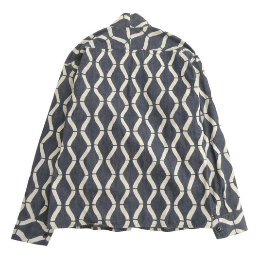 VISVIM ビズビム 17SS 0117305011001 LHAMO SHIRT BAMBOO バンブー ラモ 羽織り デニム シャツ ブルー系 2【中古】