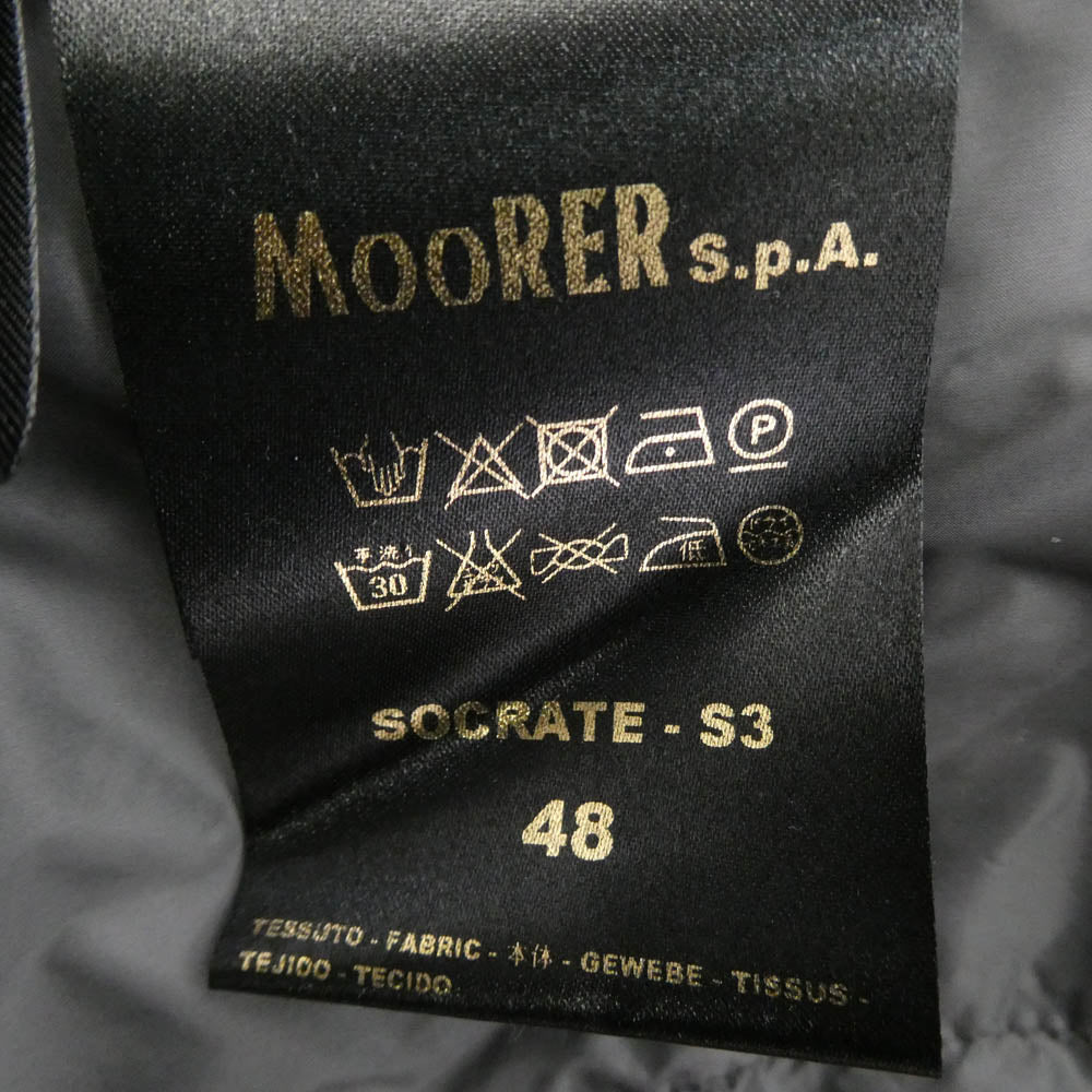 ムーレー SOCRATE ダウン ジャケット ブラック系 48【中古】