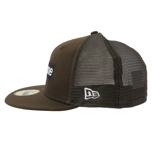 Supreme シュプリーム 22SS Box Logo Mesh Back New Era Cap ボックスロゴ メッシュバック ニューエラ キャップ ブラウン系 59.6cm 【中古】