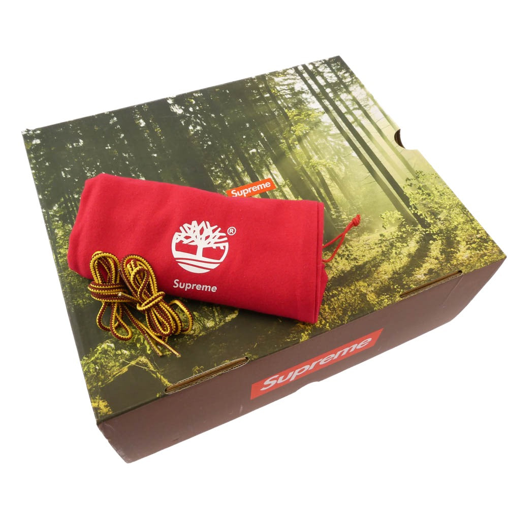 Supreme シュプリーム × Timberland FIELD BOOT GORE-TEX ティンバーランド ゴアテックス フィールド ブーツ ブラック系 30【極上美品】【中古】