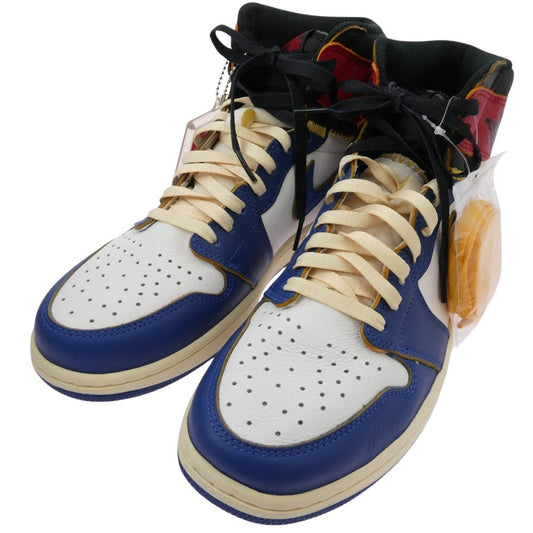 NIKE ナイキ BV1300-146 フェイクバスターズ鑑定済 UNION AIR JORDAN 1 RETRO HIGH NRG ユニオン エアジョーダン1 レトロ ハイカットスニーカー レッド系 オフホワイト系 レッド系 27【極上美品】【中古】