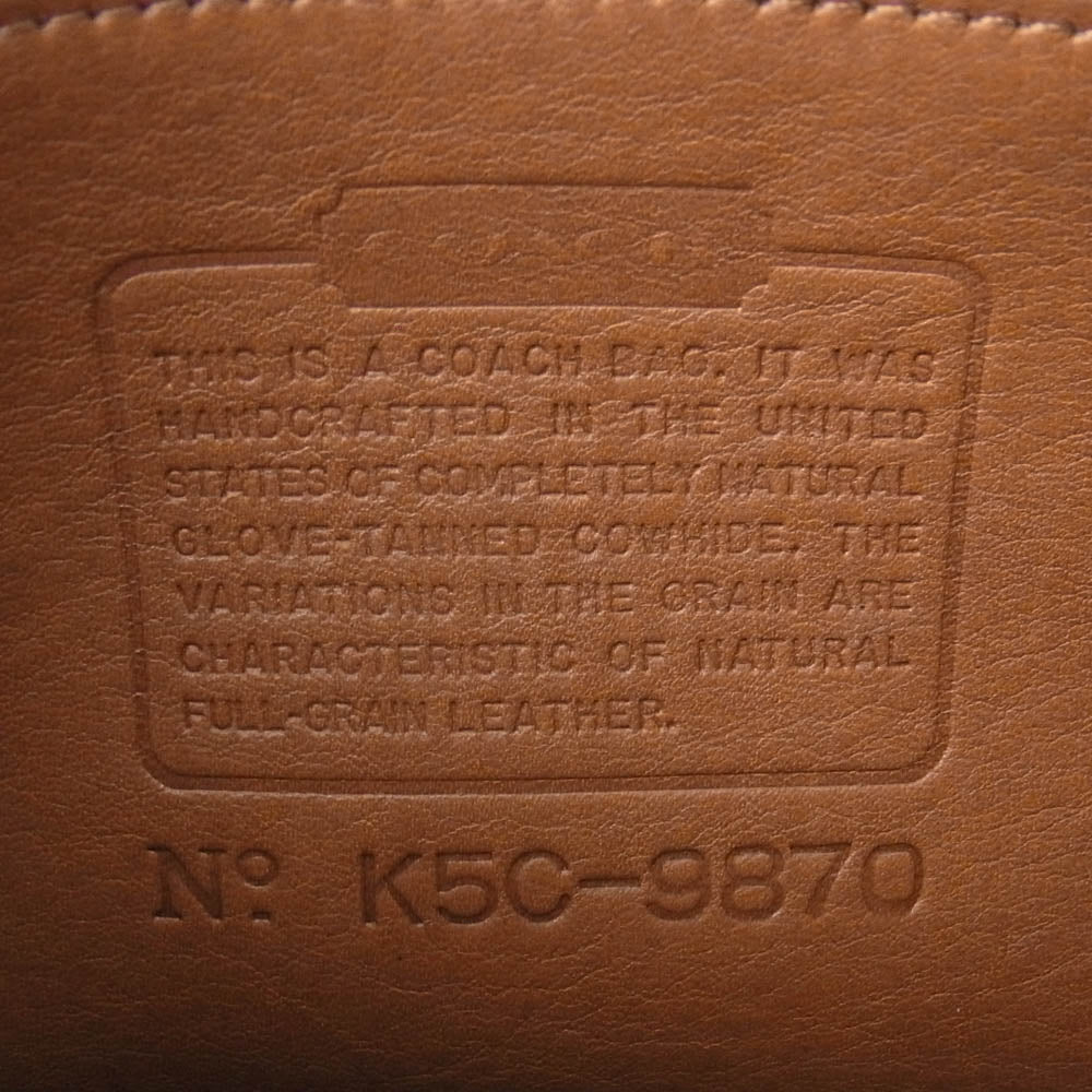 COACH コーチ K5C-9870 オールドコーチ レザー ショルダー バッグ ブラウン系【中古】