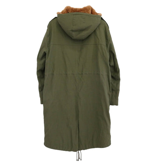 MAISON MARGIELA メゾンマルジェラ 4ライン 12AW ムートンライナーベスト付き 3WAY モッズ コート カーキ系 サイズ表記なし【中古】