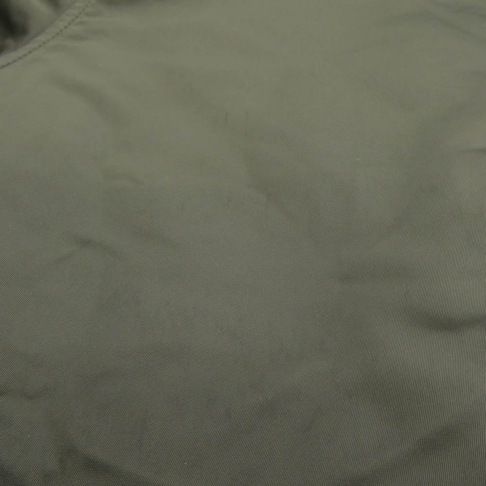 ALPHA アルファ TA1260-076 中綿 フーデッド リブジャケット ミリタリー ブルゾン カーキ系 L【中古】