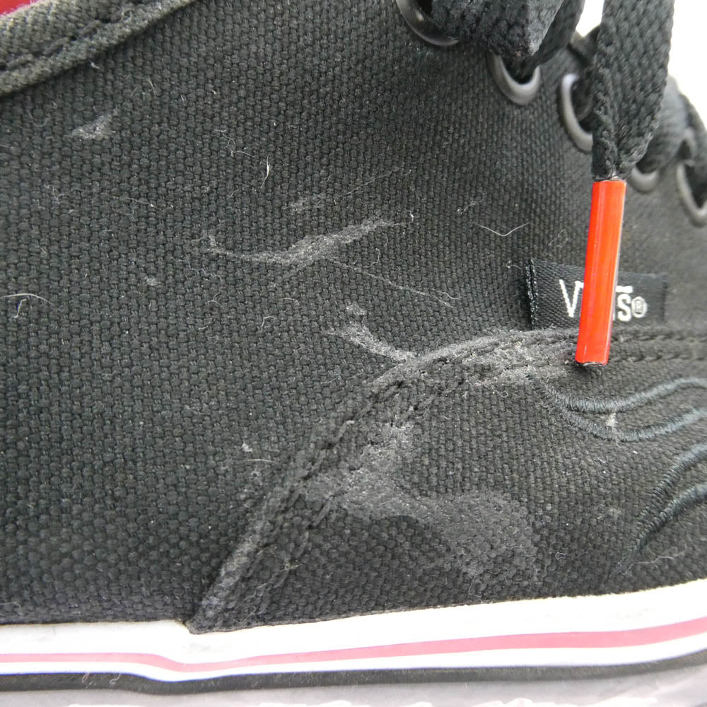 VANS バンズ ×RIPPER MAGAZINE Authentic×リッパーマガジン オーセンティック 斬捨御免 ファイヤーパターン ローカットスニーカー ブラック系 29cm【中古】