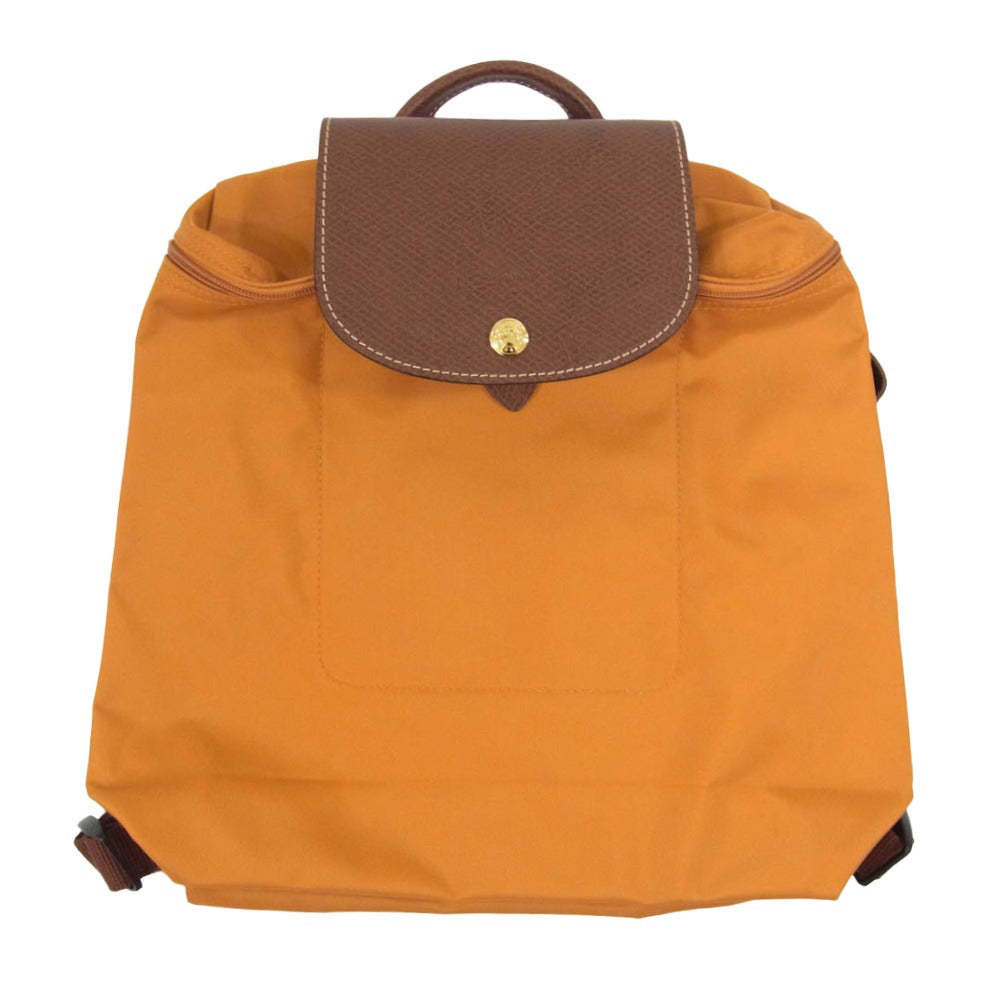 Longchamp ロンシャン バックパック バッグ リュック オレンジ系【中古