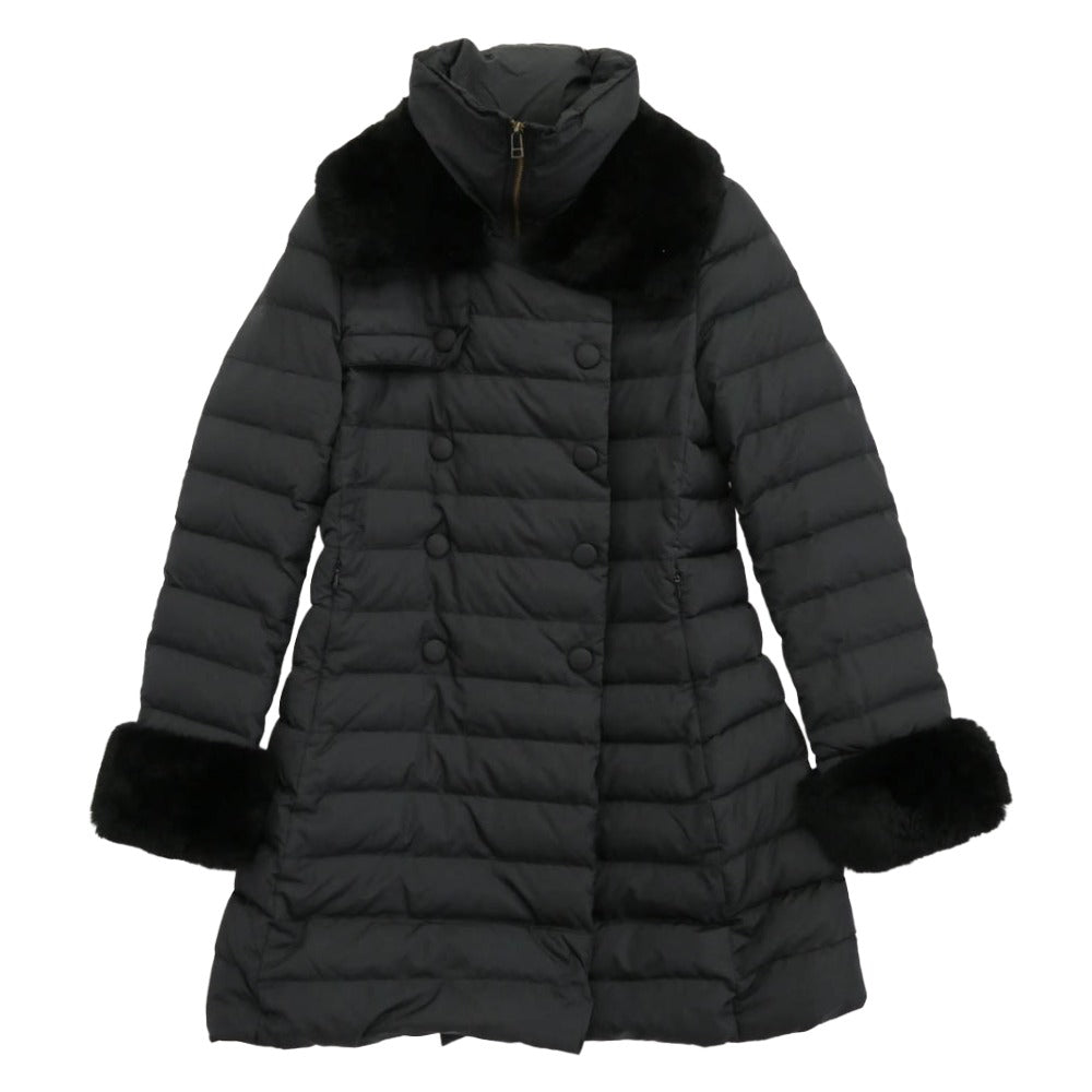 UNITED ARROWS ユナイテッドアローズ ファー ダウン コート ブラック系