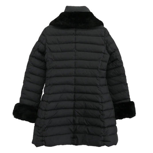 UNITED ARROWS ユナイテッドアローズ ファー ダウン コート ブラック系 36【中古】