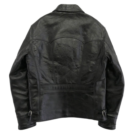 RAINBOW COUNTRY レインボーカントリー ヘラクレス 馬革 ホース ハイド スポーツ ジャケット ブラック系 38【中古】