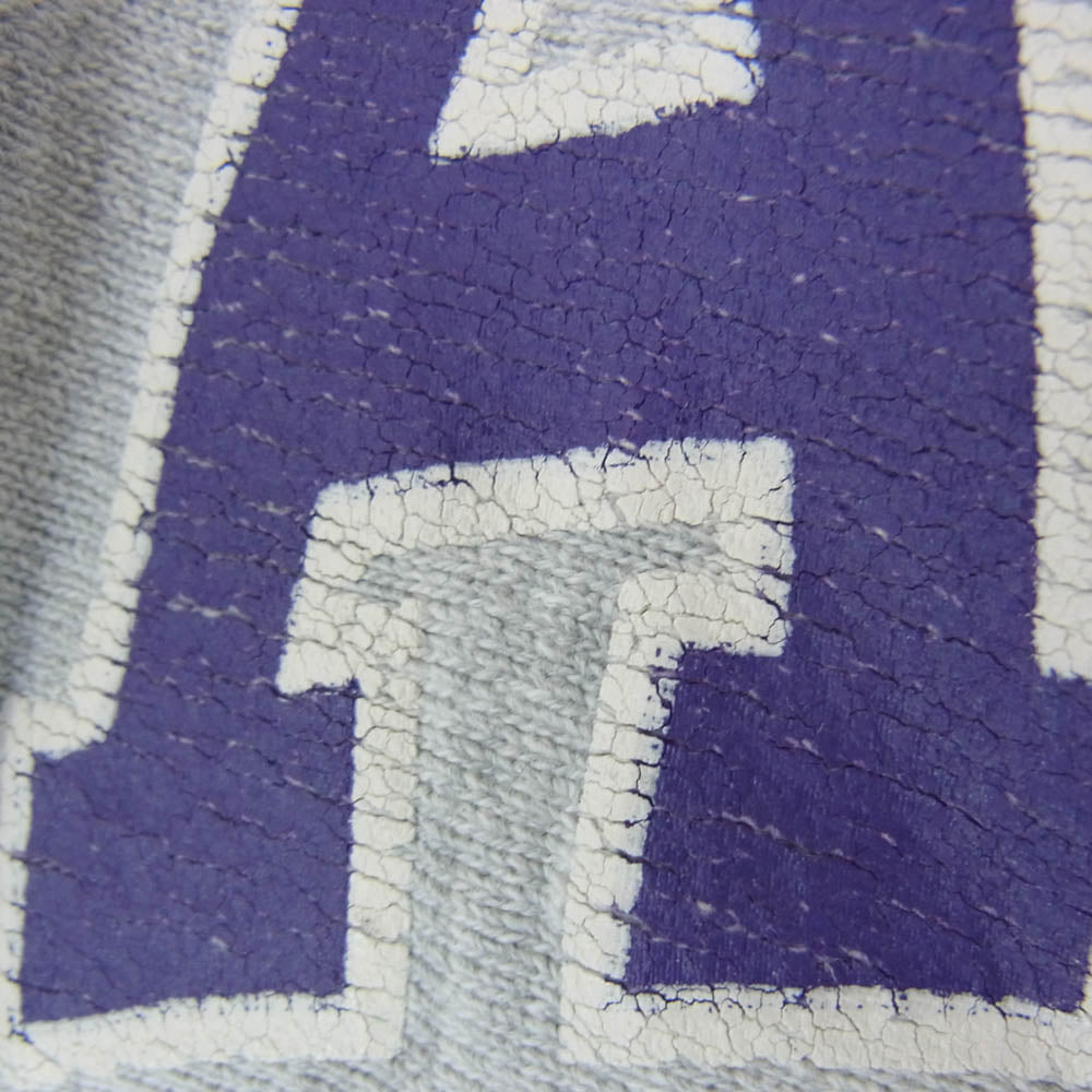 Champion チャンピオン 90s 刺繍タグ KANSAS STATE Reverse weave カレッジプリント クルーネック リバースウィーブ スウェット グレー系 XL【中古】