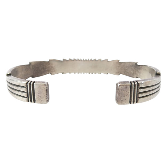 パットベドニー NAVAJO ナバホ族 14K×スターリングシルバー スターバースト バングル シルバー系 ゴールド系【中古】