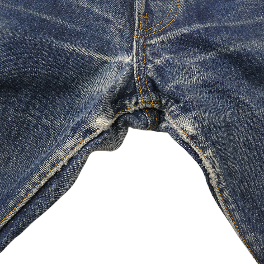 Levi's リーバイス USA製 501 レギュラー スモールe ボタン裏刻印544 ボタンフライ ストレート デニムパンツ ジーンズ インディゴブルー系 W-30 L-32【中古】