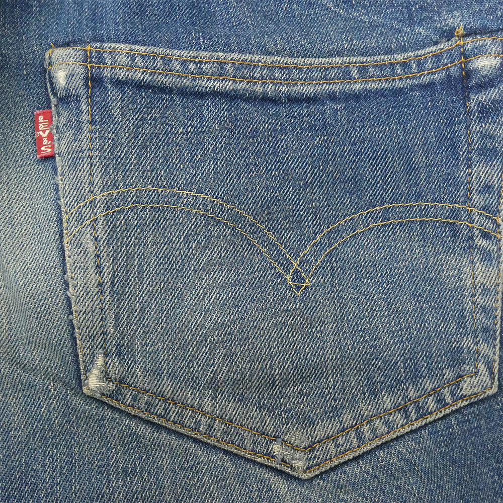 Levi's リーバイス 501XX 復刻 90s 裏刻印555 USA バレンシア工場製 ボタンフライ デニムパンツ ジーンズ インディゴブルー系 W33 L36【中古】