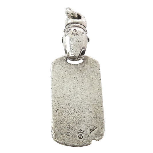 GABOR ガボール Gaboratory ガボラトリー マリア初期 ドッグタグ w/スパイクブルドッグ ペンダントトップ シルバー系【中古】