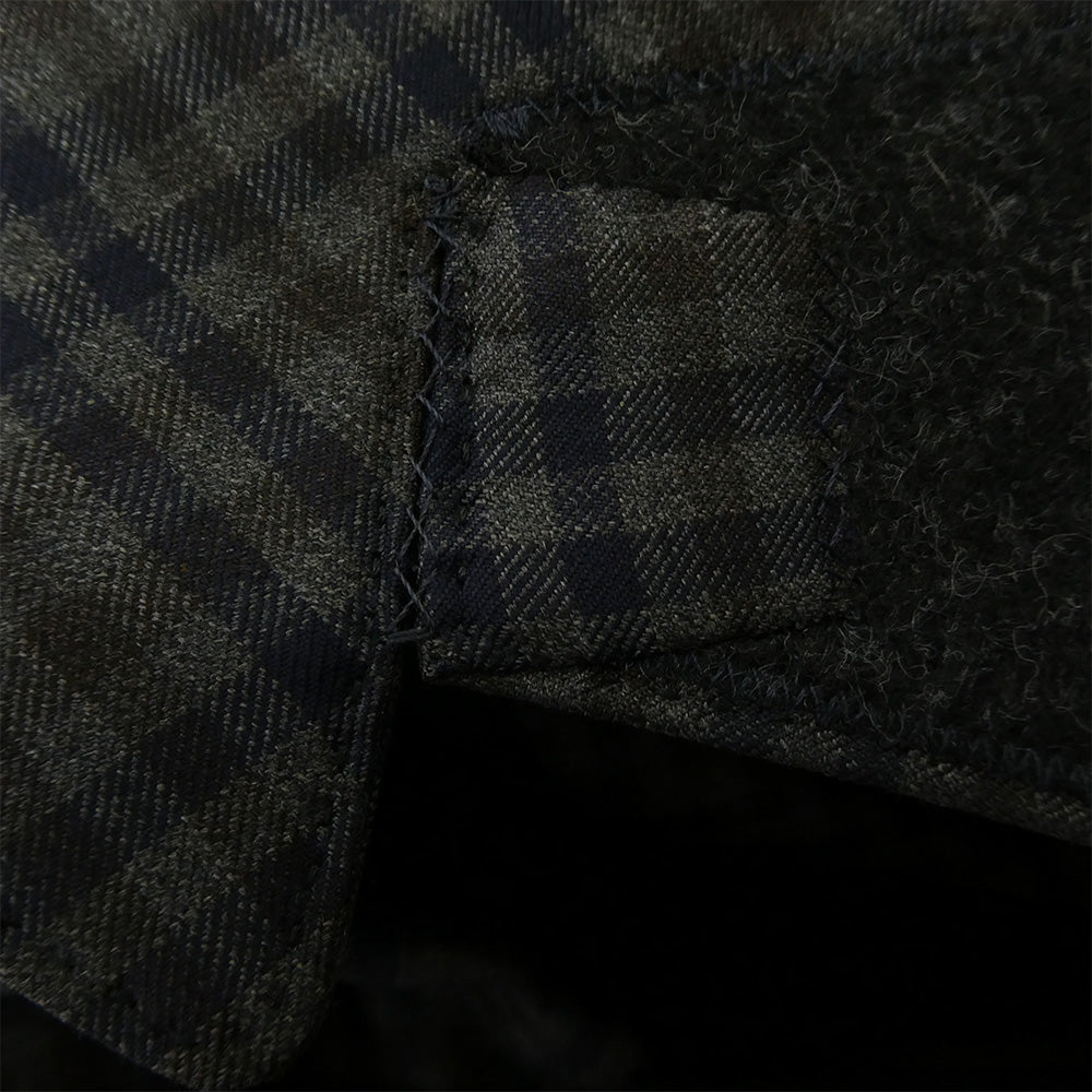 BALENCIAGA バレンシアガ 17SS 470537 TVI22 チェック ピークドラペル ダブル ウール テーラード ジャケット グレー系 38【中古】