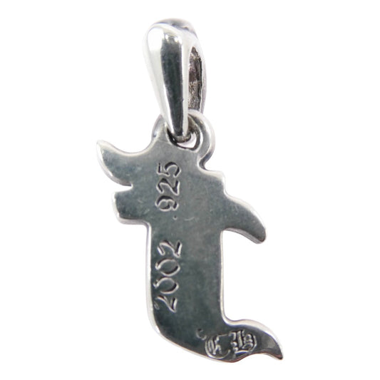CHROME HEARTS クロムハーツ(原本無) ALPHABET CHARM アルファベット チャーム F エフ イニシャル ペンダントトップ シルバー系【中古】