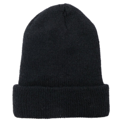 CHROME HEARTS クロムハーツ(原本無) WOOL WATCH CAP ウール ワッチキャップ CH刺繍 ビーニー ニット帽 ブラック系【中古】