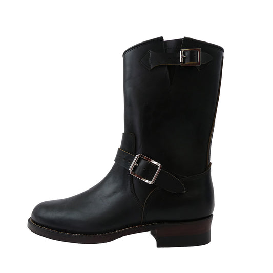 JELADO ジェラード ENGINEER BOOT Type1 茶芯 ホースバット レザー エンジニア ブーツ ダークブラウン系 US7【新古品】【未使用】【中古】