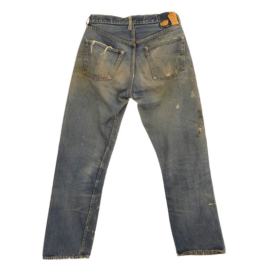 Levi's リーバイス 60s 501XX ギャラ無し センターオフセット ボタン裏刻印L Vステッチ デニム パンツ インディゴブルー系 W29inch程度【中古】