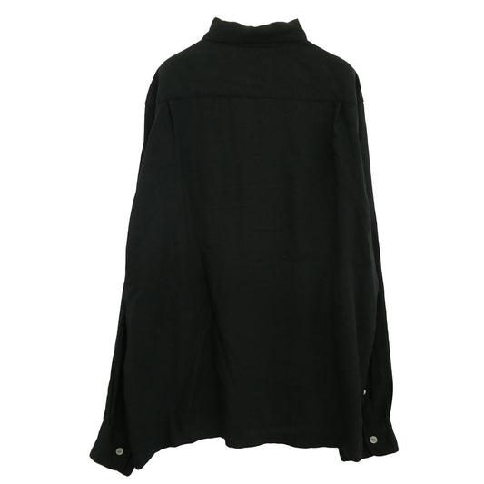 WACKO MARIA ワコマリア 50's OPEN COLLAR L/S SHIRT オープンカラー 50s 長袖 シャツ ブラック系 L【中古】