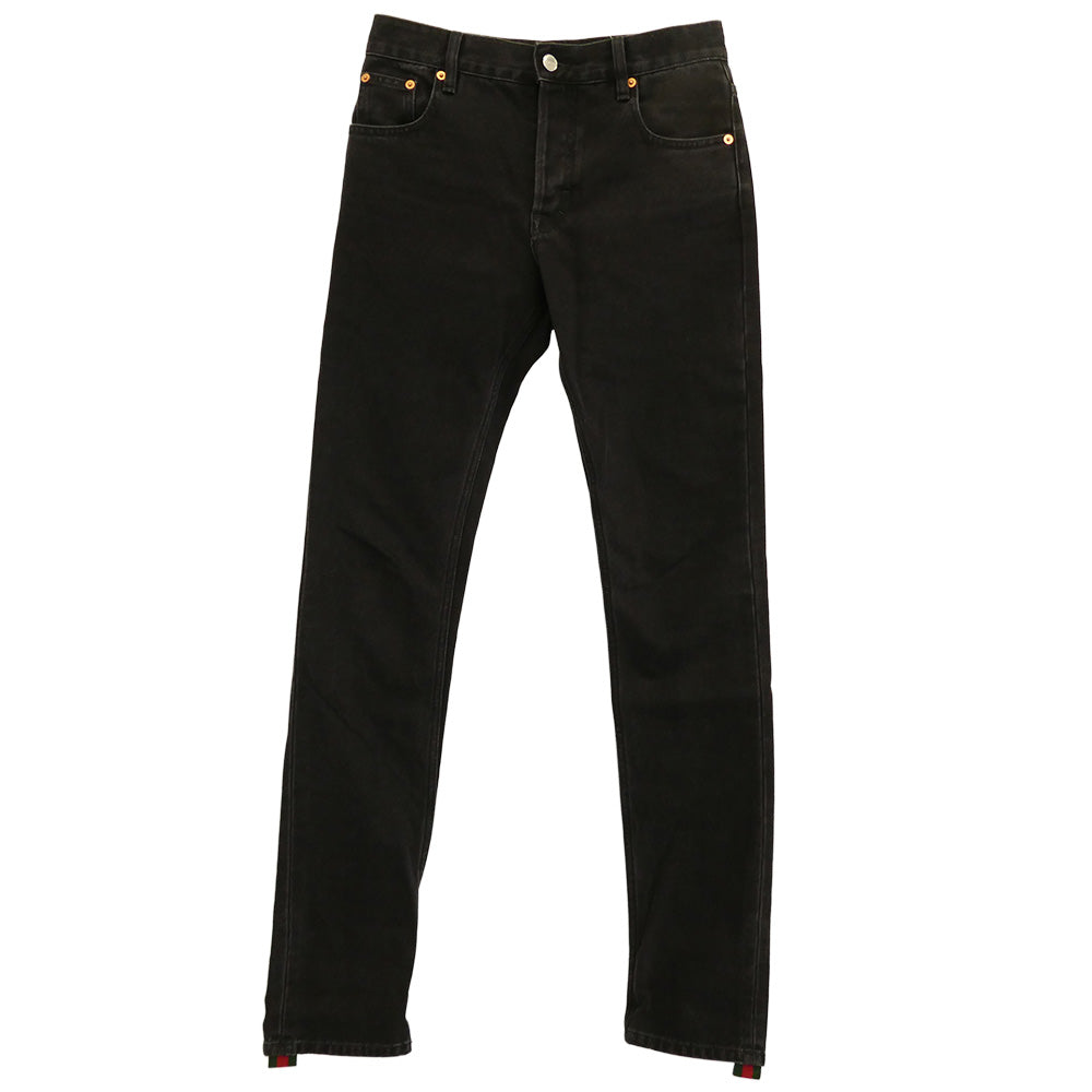 GUCCI グッチ 796483 XDC29 Slim fit jeans スリム フィット デニム パンツ ブラック系 28【極上美品】【中古】 5l27329gg0156rad8-1.jpg?v=