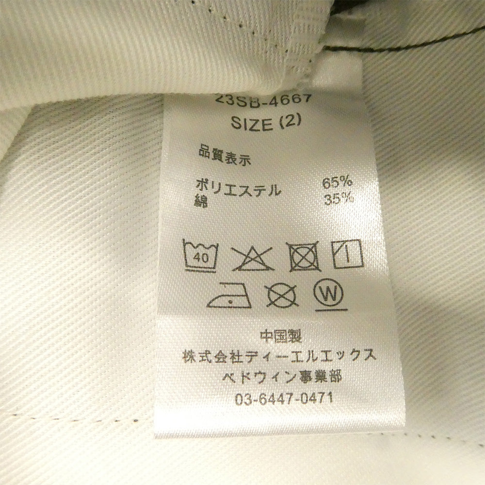 BEDWIN & THE HEARTBREAKERS ベドウィンアンドザハートブレイカーズ 23SS 23SB-4667 × Dickies ディッキーズ 10L SLIM FIT PANTS BENEDICT スリムフィット ストレート パンツ カーキ系 2【中古】