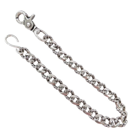 CHROME HEARTS クロムハーツ(原本無) 修理補填確認書付属 FANCY LONG-S ファンシー 1クリップ ロング ウォレット チェーン シルバー系【中古】