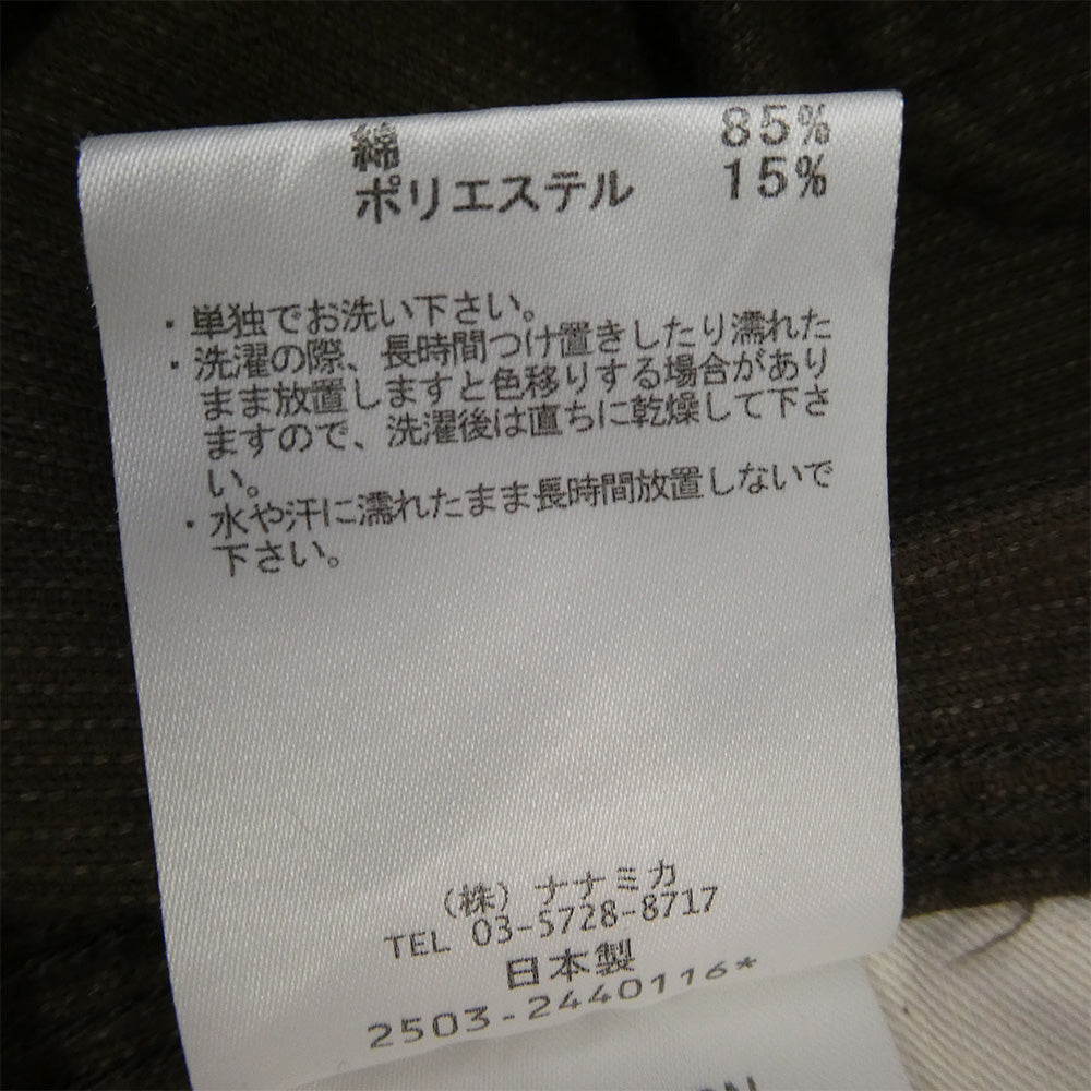 nanamica ナナミカ 25SS S25FC061 Corduroy Dock Pants ワイドストレートカット コーデュロイ ワークパンツ ブラウン系 30【中古】