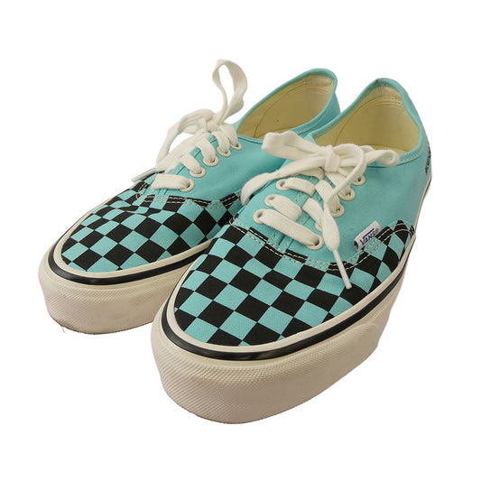 WACKO MARIA ワコマリア 25AW VN000D9NBLU VANS バンズ LX AUTHENTIC 44 CHECKERBOARD BLUE チェッカーボード ローカット スニーカー ライトブルー系 ブラック系 27.0【中古】