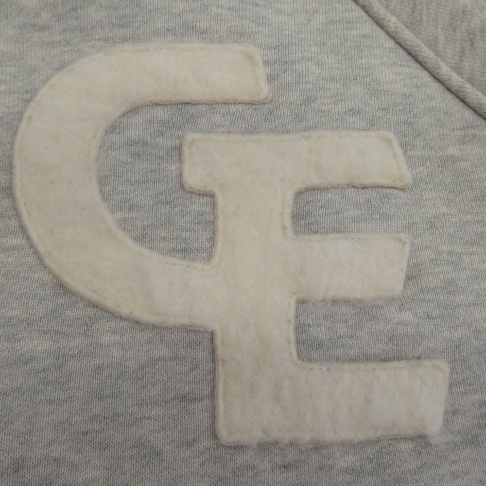 GOODENOUGH グッドイナフ 90s 初期 archive アーカイブ GE ワッペン スウェット スタジャン グレー系 S【中古】