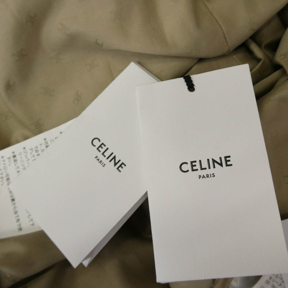 CELINE セリーヌ 2M64A777S ダブルブレスト トレンチ コート ベージュ系 38【新古品】【未使用】【中古】