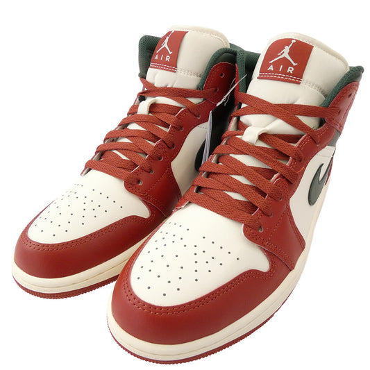 NIKE ナイキ DQ8426-105 Air Jordan 1 Mid Sail/Pure エアジョーダン1 ミッド セイル ハイカットスニーカー レッド系 27.5cm【新古品】【未使用】【中古】