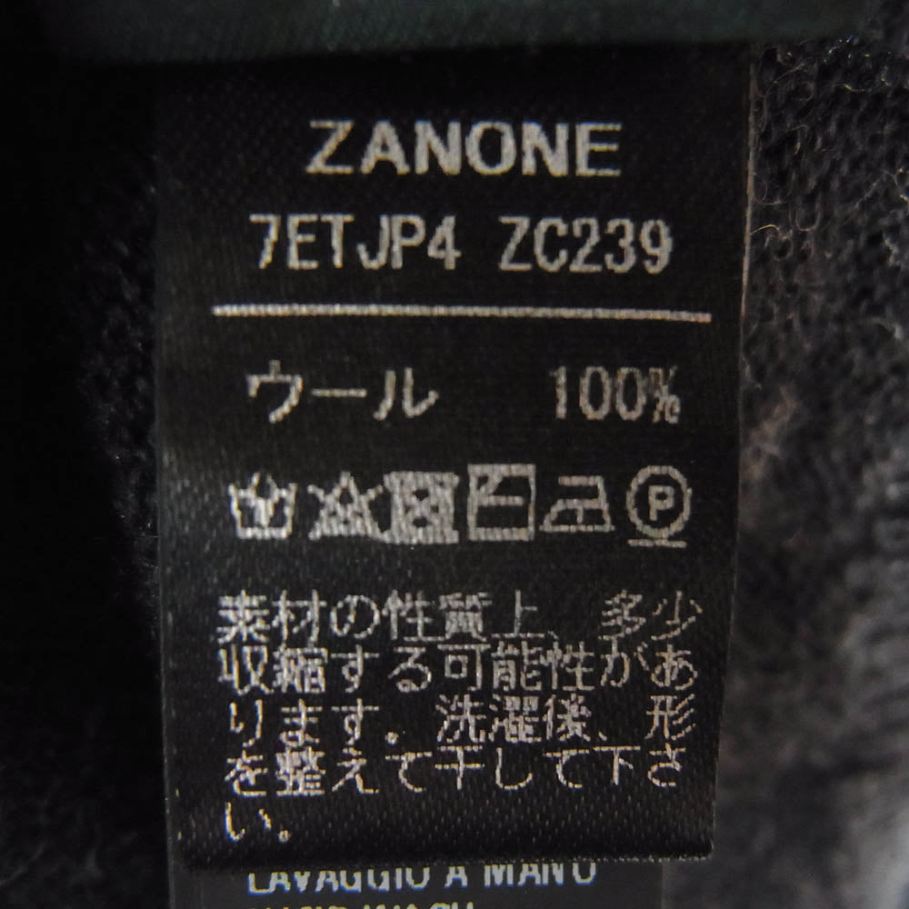 ZANONE ザノーネ 7ETJP4 ZC239 ウール タートル ネック ニット セーター グレー系 44【中古】
