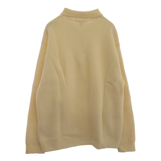 Supreme シュプリーム 23AW Small Box Polo Sweater スモール ボックス ロゴ ポロ セーター ニット ホワイト系 L【中古】