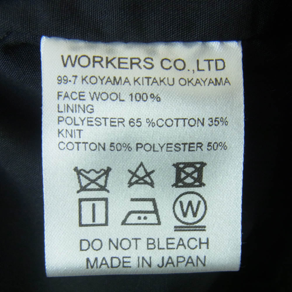 ワーカーズ Harrington Jacket ツイード ハリントン ジャケット グレー系 38【中古】