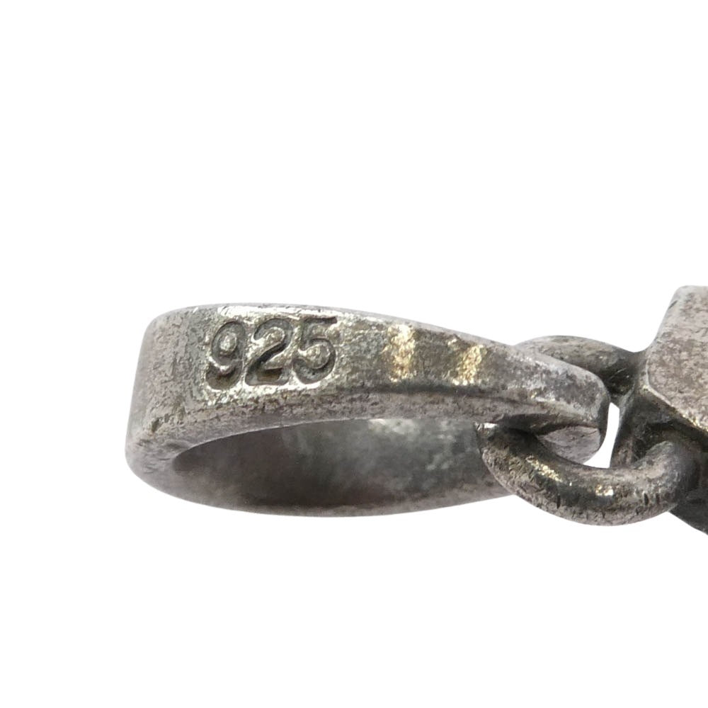 Justin Davis ジャスティンデイビス CROSS with CROWN クロス クラウン ペンダント トップ ブラック系 シルバー系【中古】