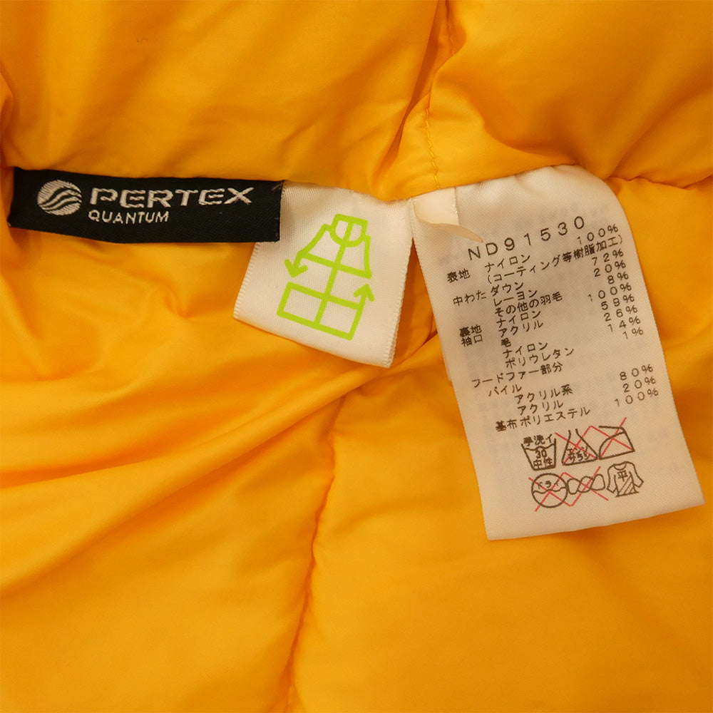 THE NORTH FACE ノースフェイス ND91530 ELEBUS JACKET エレバス ファーフード ダウン ジャケット ネイビー系 M【中古】