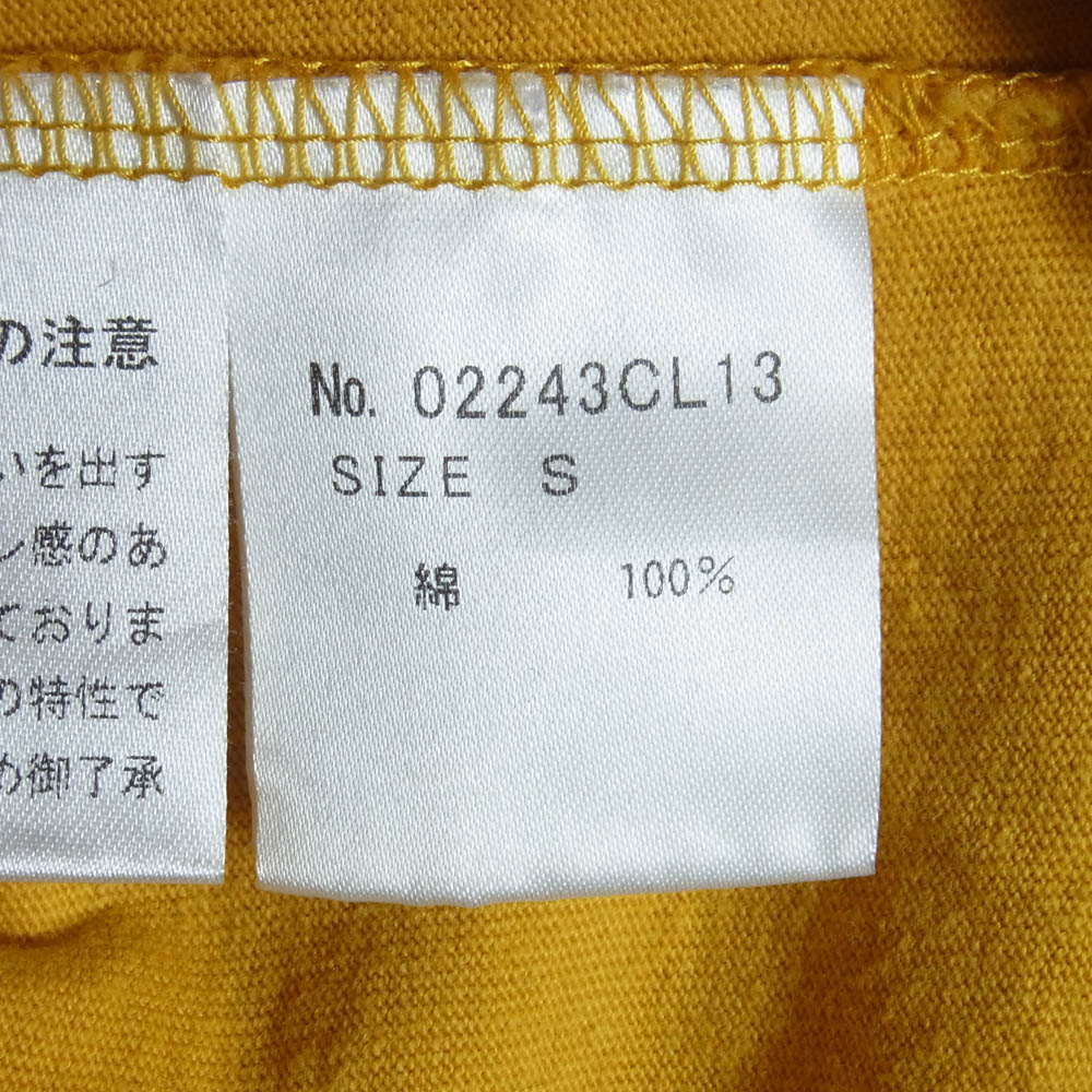 HYSTERIC GLAMOUR ヒステリックグラマー 24AW 02243CL13 THE ROLLING STONES/HYSTERIC&STEEL WHEELS ローリングストーンズ 長袖 Tシャツ イエロー系 S【中古】