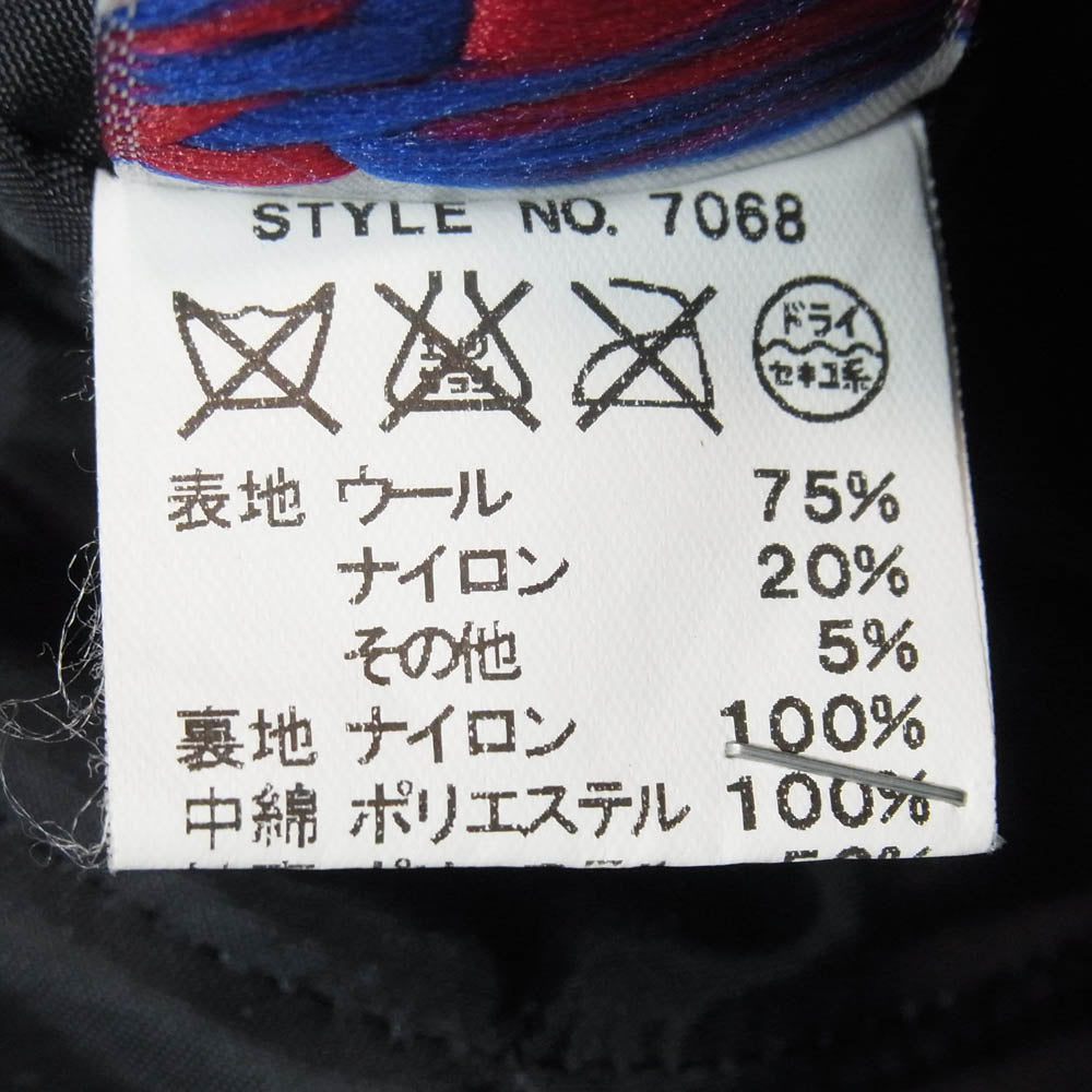 schott ショット 766US MELTON ZIP UP P-COAT ワンスター ダブルライダース型 キルティングライナー付 メルトン ジップアップ ピーコート ブラック系 40【中古】