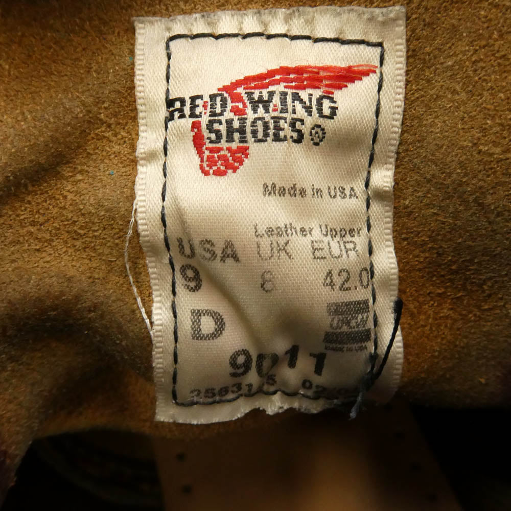 RED WING レッドウィング 9011 BECKMAN BOOT BLACK CHERRY ベックマン ブーツ ブラウン系 9【中古】