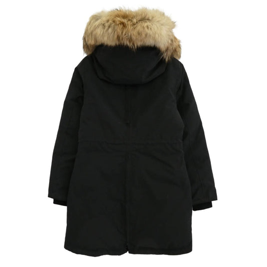 CANADA GOOSE カナダグース 2580LA サザビーリーグ OSSCLAIR PARKA ロスクレアパーカー ファーフーデッド ダウンジャケット ダウンコート ブラック系 S【中古】