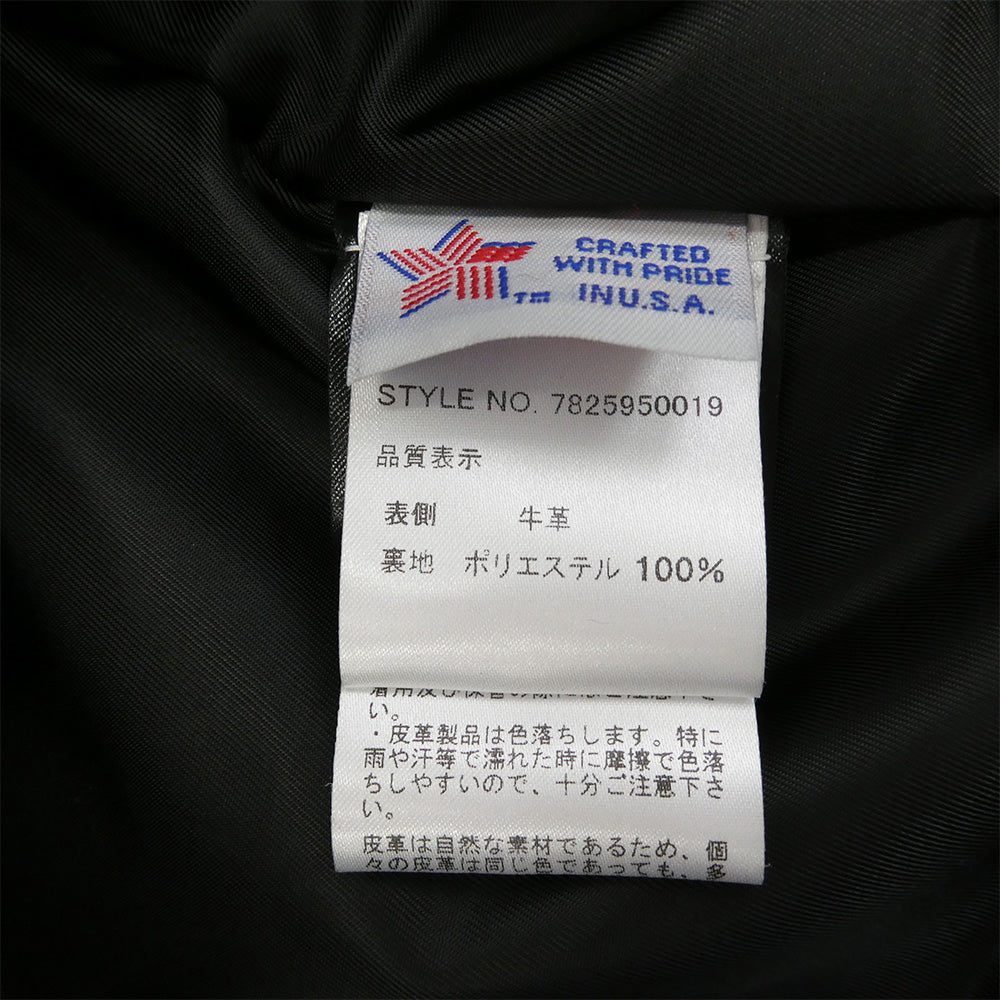 schott ショット 7825950019 516UST ONESTAR NEW NAKED ワンスター ニューネイキッド TALL カウレザー ダブルライダースジャケット ブラック系 44【美品】【中古】