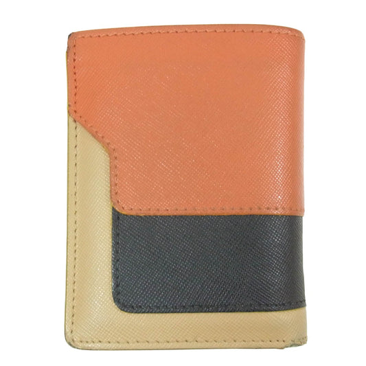 MARNI マルニ 19AW PFMOQ14U13 バイフォールドウォレット レザー 財布 サイフ ブラウン系【中古】
